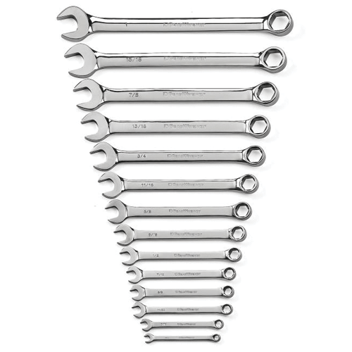 Picture of 14 Pc. Full Polish Combination Wrench Set 6 Pt. SAE
