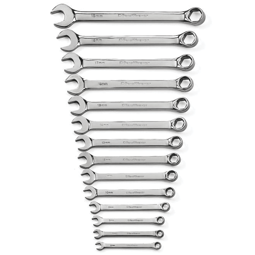 Picture of 14 Pc. Full Polish Combination Wrench Set 6 Pt. Metric