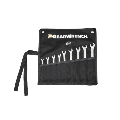 Picture of 9 Pc. 12 Pt. Long Pattern Combination Metric Wrench Set with Tool Roll