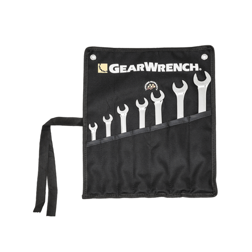 Picture of 7 Pc. 12 Pt. Long Pattern Combination SAE Wrench Set with Tool Roll