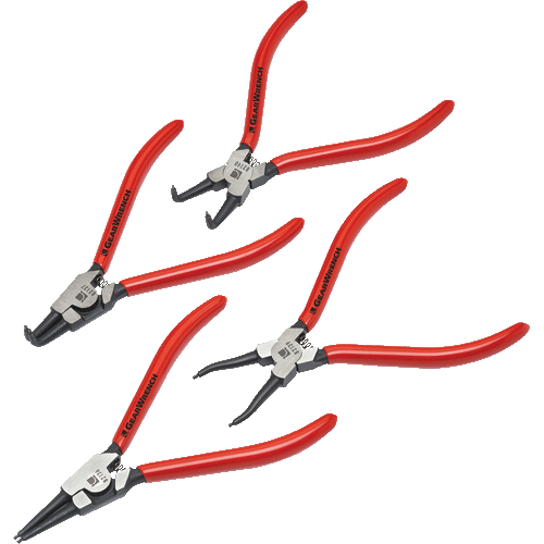 Picture of 4 Pc. 7" Fixed Tip Internal & External Snap Ring Plier Set