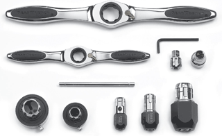 Picture of 11 Pc. Ratcheting Tap & Die Drive Tool Set