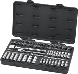 Picture of 68 Pc. SAE/Metric Socket Set - 84 Tooth Ratchet