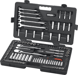 Picture of 118 Pc. 1/4", 3/8", 1/2" SAE/Metric Socket Set