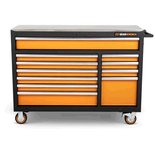 Picture of 52” 11 Drawer GSX Series Rolling Tool Cabinet with Stainless Steel Worktop