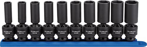 Picture of 10 Pc. Metric Deep Universal Impact Socket Set