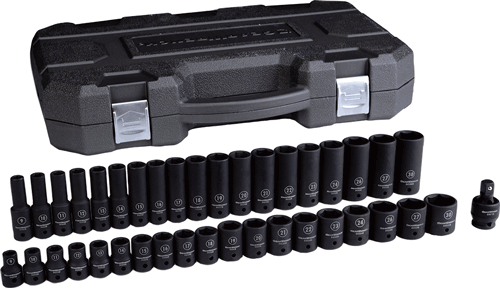 Picture of 39 Pc. Metric Master Impact Socket Set, 1/2" Drive