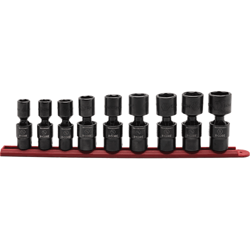 Picture of 9 Pc. 1/2" Dr. 6 Pt. SAE Pinless Universal Impact Socket Set