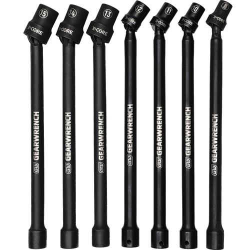 Picture of 7 Pc. 3/8" Dr. 6 Pt. X-Core™ Pinless Universal Impact Metric Extension Socket Set
