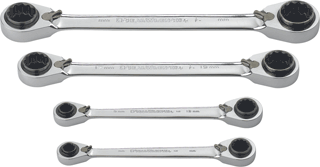 Picture of 4 Pc. QuadBox Ratcheting Wrench Set - Metric