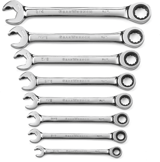 Picture of 8 Pc. Ratcheting Open End Wrench SAE