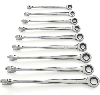 Picture of 9 Pc. Set - SAE X-Beam Combination Ratcheting Wrench