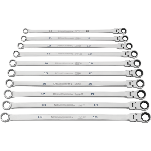 Picture of 120XP Universal Spline XL GearBox Flex Ratcheting Wrench Set - 10 Pc. Metric