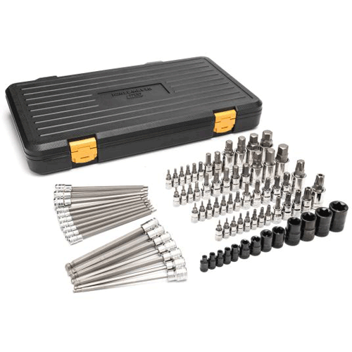 Picture of 80 Pc. 1/4", 3/8" & 1/2" Drive Hex/Ball End Hex/Tamper Proof Torx®/E-Torx®/Torx® Bit Socket Set