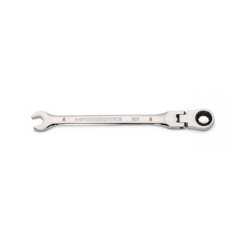 Picture of 8mm 90-Tooth 12 Point Flex Head Ratcheting Combination Wrench