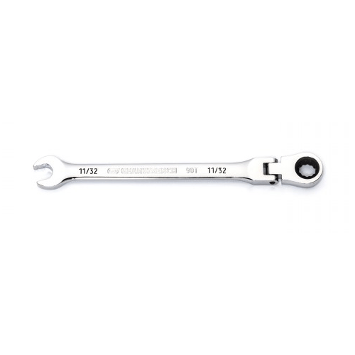 Picture of 11/32" 90-Tooth 12 Point Flex Head Ratcheting Combination Wrench