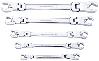 Picture of 5 Pc. SAE Ratcheting Flex Flare Nut Wrench