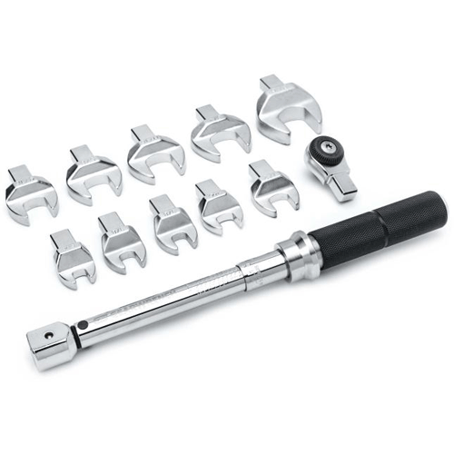 Picture of 12 Pc. 1/4" Drive SAE Open End Interchangeable Torque Wrench Set