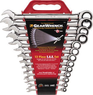 Picture of 13 Pc. 72-Tooth 12 Point Ratcheting Combination SAE Wrench Set