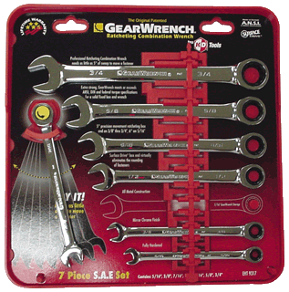 Picture of 7 Pc. SAE Ratcheting Wrench Set
