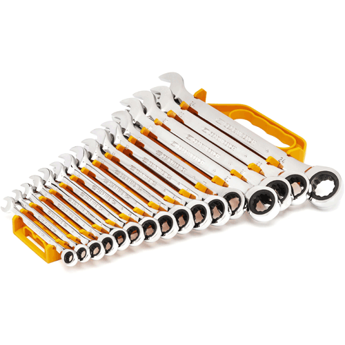 Picture of 16 Pc. 72-Tooth 12 Point Ratcheting Combination Metric Wrench Set