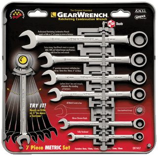 Picture of 7 Pc. Metric Ratcheting Wrench Set