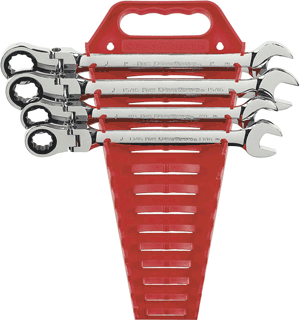 Picture of 4 Pc. Flex-Head Ratcheting Wrench Completer Set - SAE