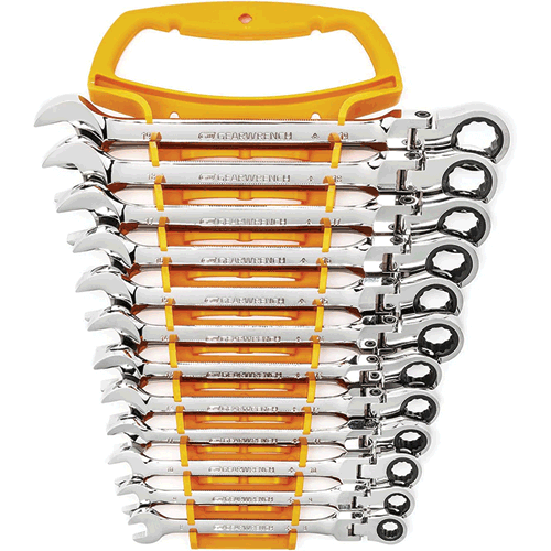 Picture of 12 Pc. Flex-Head Combination Ratcheting Wrench Set - Metric