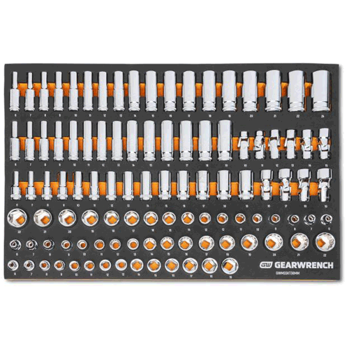 Picture of 104 Pc. 3/8” Drive Master Metric Socket Set in Foam Storage Tray