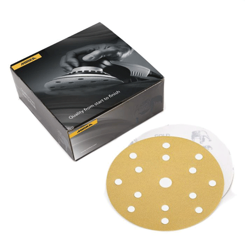 Picture of Gold 6" Multi-Hole Grip Disc, 180G