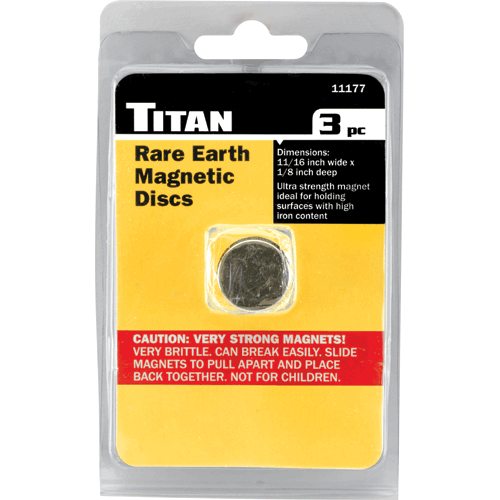 Picture of 3 Pc. 18 mm Rare Magnetic Discs