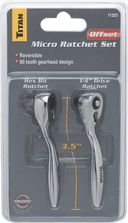 Picture of 2 Pc. Offset Mirco Bit Driver & Ratchet Set