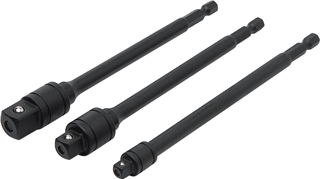 Picture of 3 Pc. 6" 1/4" Hex Locking Socket Adapter Set