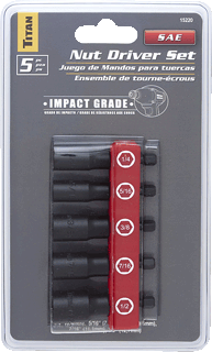 Picture of 5 Pc. SAE Power Nut Driver Set