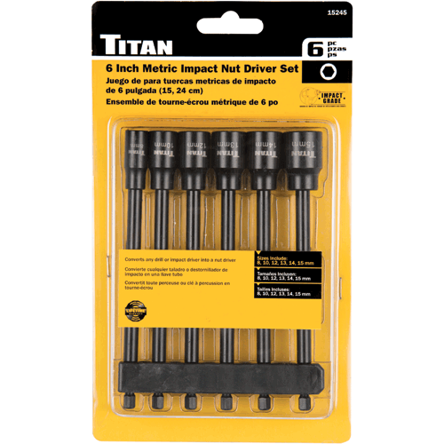 Picture of 6 Pc. 6" Metric Impact Nut Driver Set