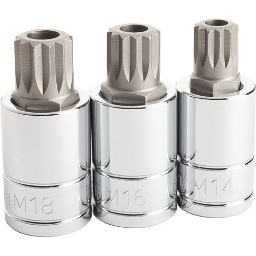 Picture of 3 Pc. Tamper Resistant XZN Triple Square Bit Socket Set