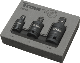 Picture of 3 Pc. Pin-Free Locking Impact U-Joint Set