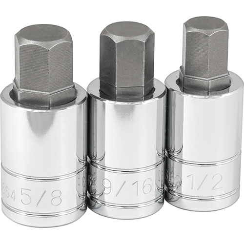Picture of 3 Pc. SAE Jumbo Hex Bit Socket Set