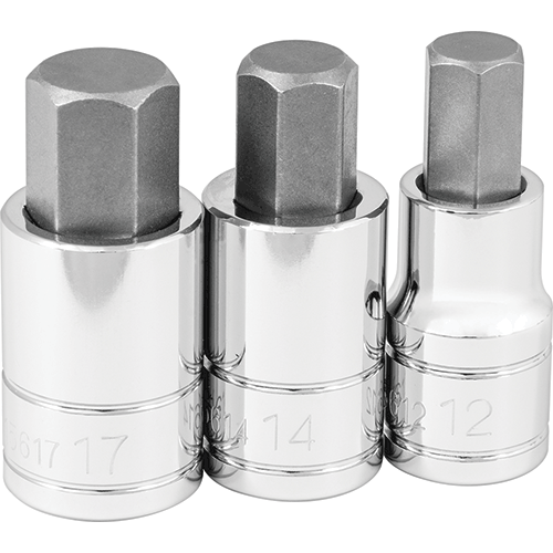 Picture of 3 Pc. Metric Jumbo Hex Bit Socket Set