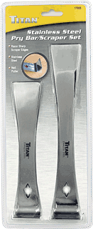Picture of 2 Pc. Stainless Steel Prybar/Scraper Set