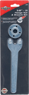 Picture of 5/8" x 11 Flange Nut and Wrench Set