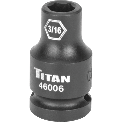 Picture of 3/16" 1/4" Drive 6 pt. Standard Impact Socket