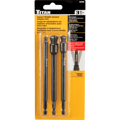Picture of 3 Pc. 6" Impact Wobble Socket Adapter (Stan)