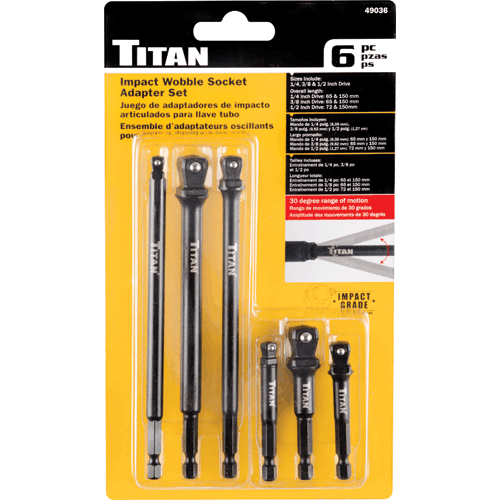 Picture of 6 Pc. Impact Wobble Socket Adapter Set