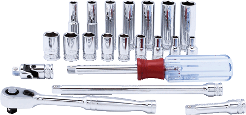 Picture of 21 Pc. 1/4" Dr. Metric Socket Set
