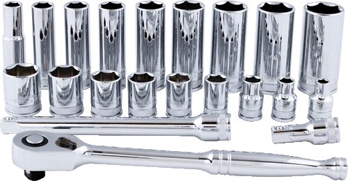 Picture of 21 Pc. 3/8" Dr. SAE Socket Set
